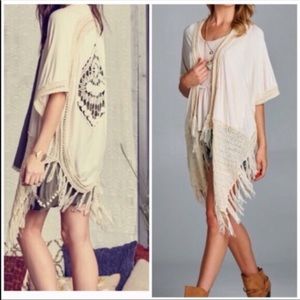 Boho tunic tan/beige